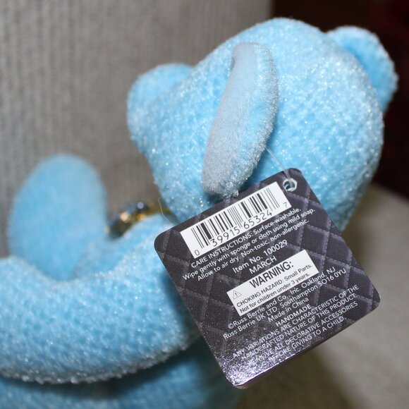 3/$55❤️1980s vintage Russ Bears Of The Month March Aquamarine Pendant Birthstone - Picture 6 of 13